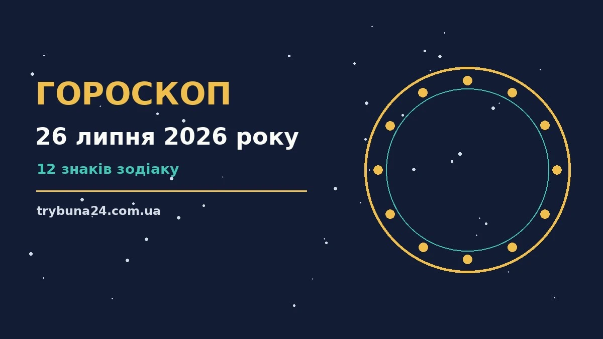 Гороскоп на 26 липня 2026 року: головні підказки дня про фінанси та особисте життя