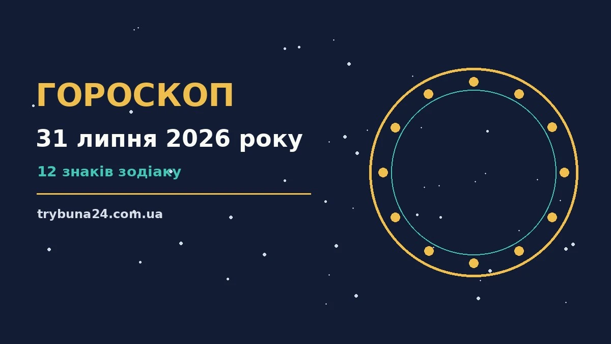 Гороскоп на 31 липня 2026 року: головні підказки дня про фінанси та особисте життя