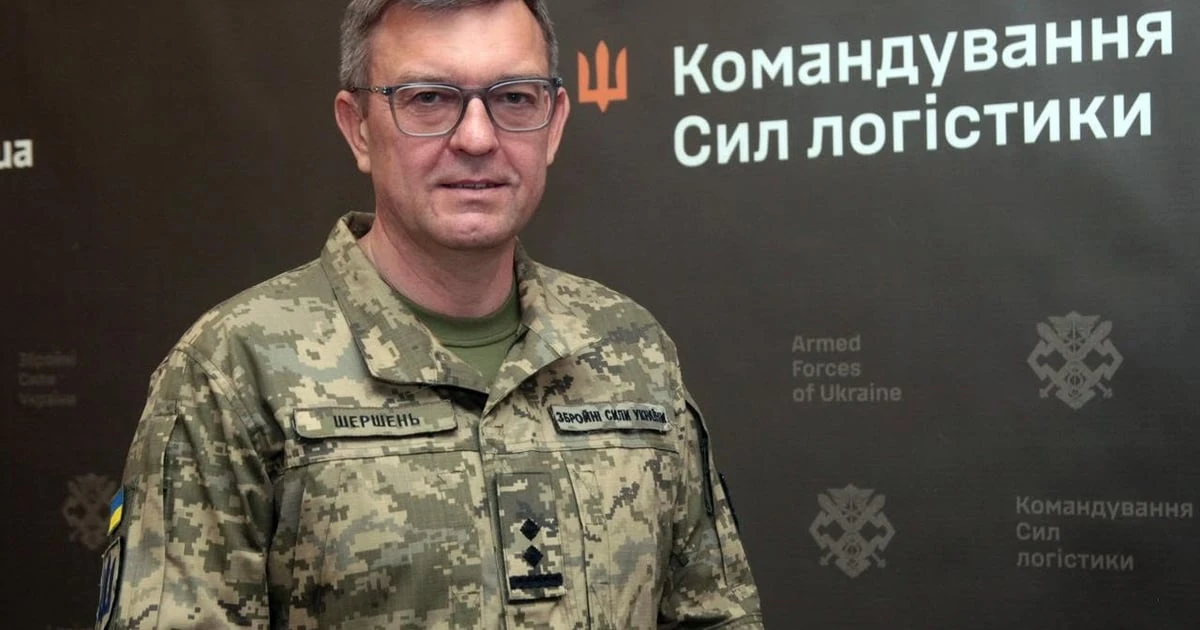 Підполковник Валерій Шершень під час брифінгу Командування Сил логістики ЗСУ 21 липня 2026 року