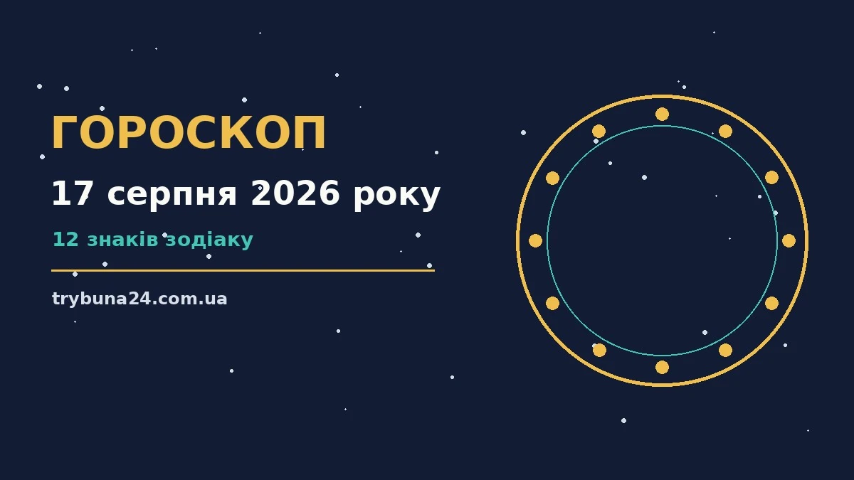 Гороскоп на 17 серпня 2026 року: головні підказки дня про фінанси та особисте життя