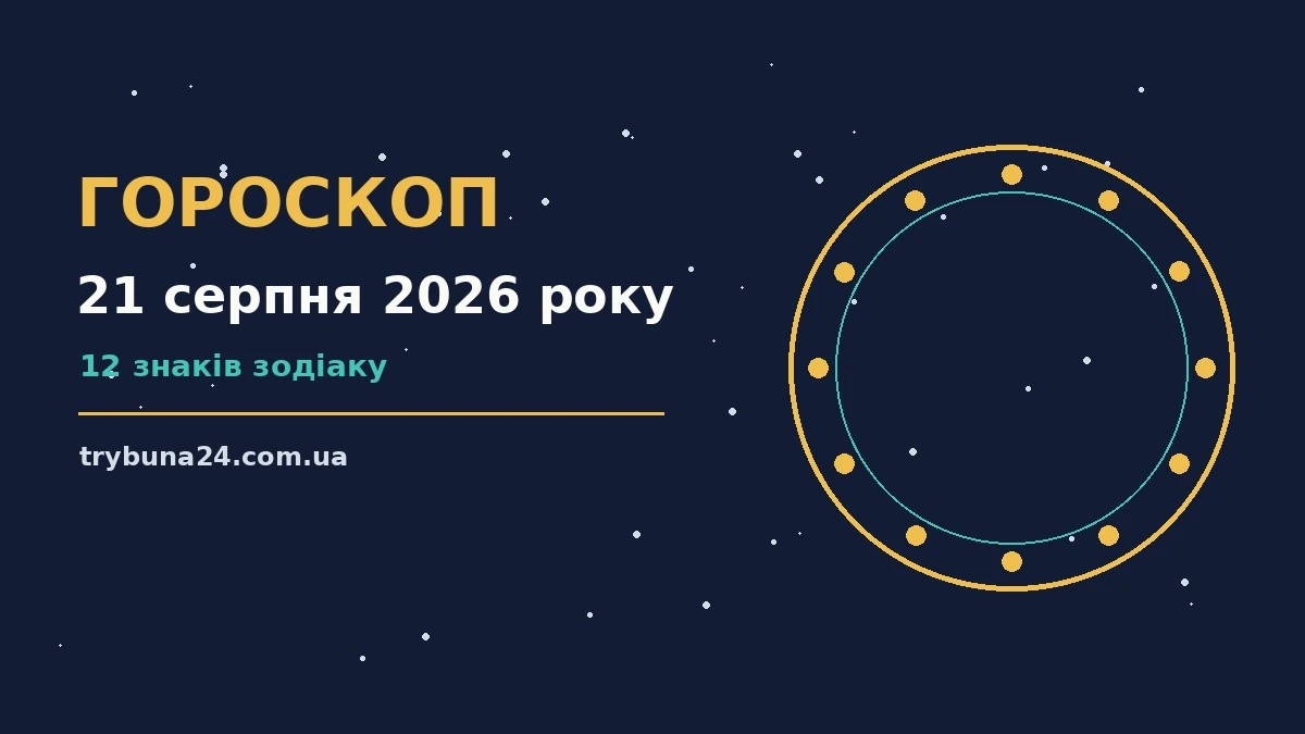 Гороскоп на 21 серпня 2026 року: головні підказки дня про фінанси та особисте життя