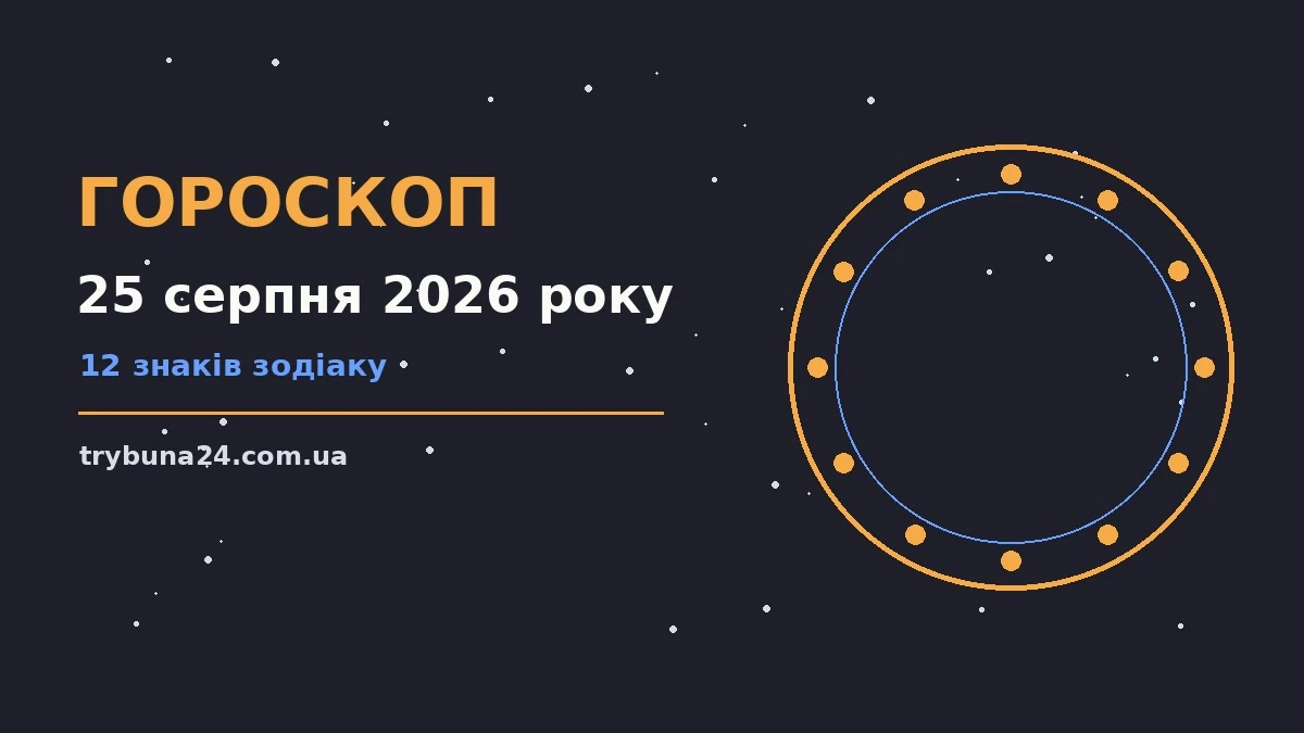 Гороскоп на 25 серпня 2026 року: головні підказки дня про фінанси та особисте життя