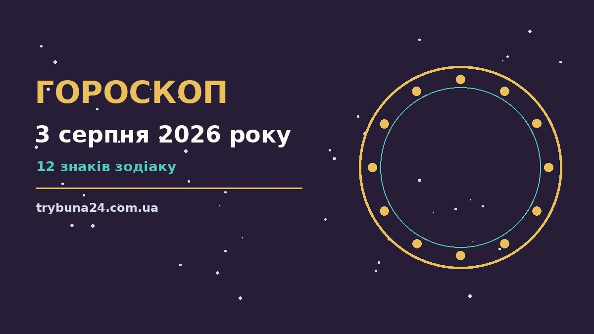 Гороскоп на 3 серпня 2026 року: головні підказки дня про фінанси та особисте життя