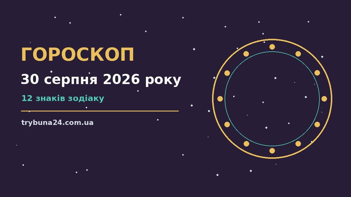 Гороскоп на 30 серпня 2026 року: головні підказки дня про фінанси та особисте життя