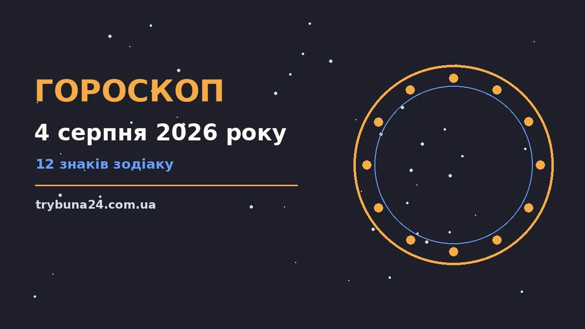 Гороскоп на 4 серпня 2026 року: головні підказки дня про фінанси та особисте життя