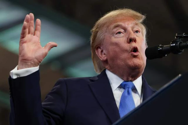 Президент США Дональд Трамп під час виступу в Нью-Йорку 14 серпня 2026 року