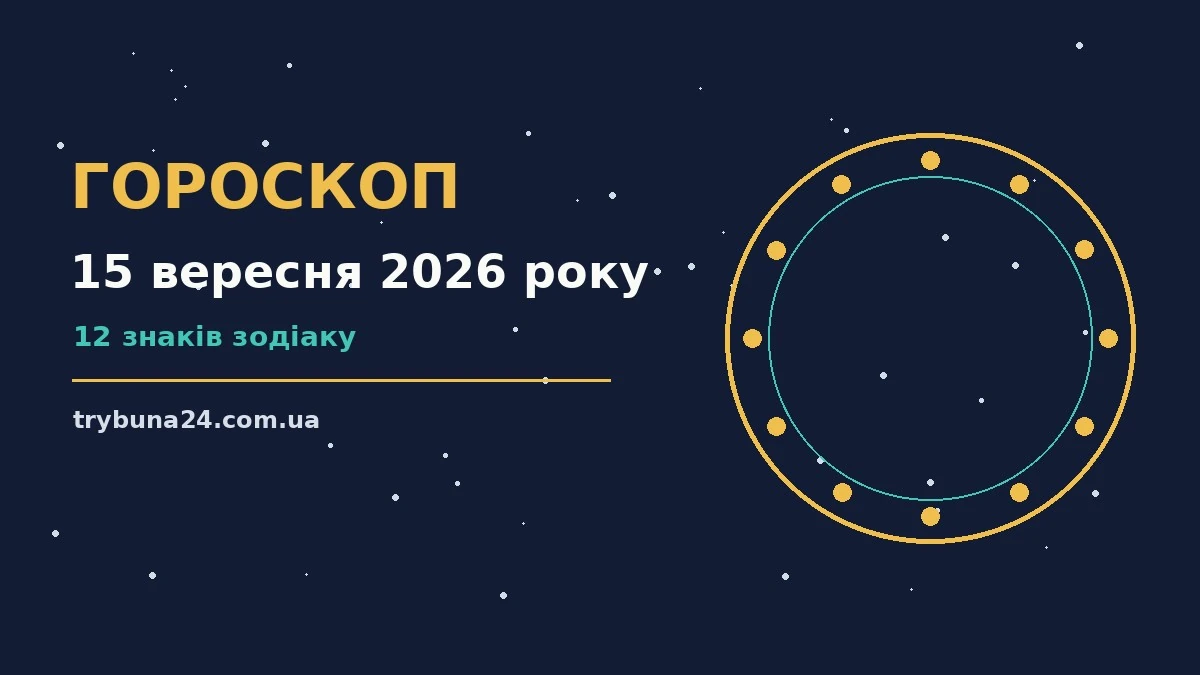 Гороскоп на 15 вересня 2026 року: головні підказки дня про фінанси та особисте життя