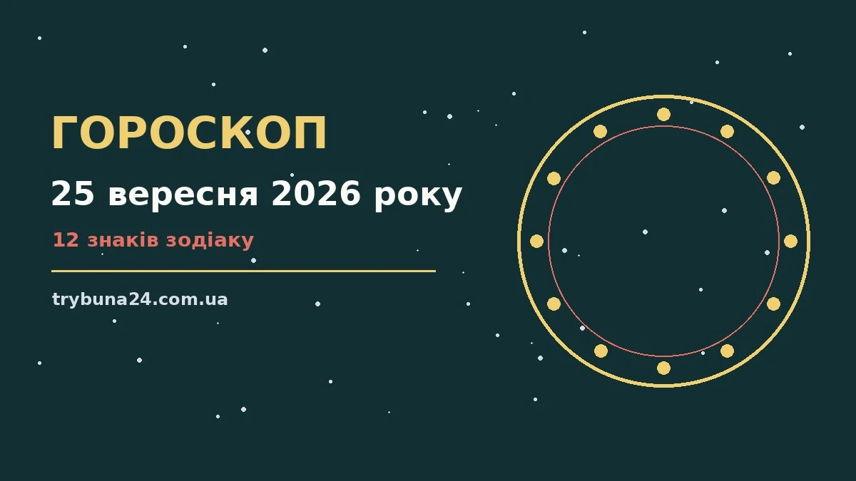 Гороскоп на 25 вересня 2026 року: головні підказки дня про фінанси та особисте життя