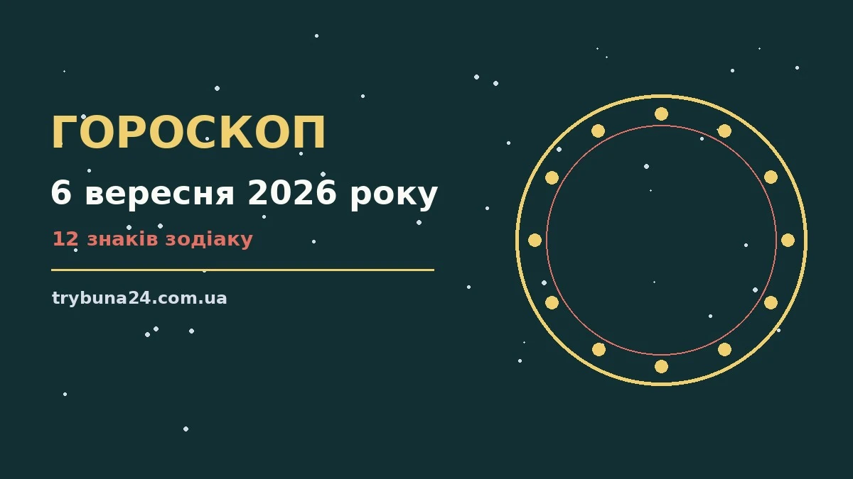 Гороскоп на 6 вересня 2026 року: головні підказки дня про фінанси та особисте життя