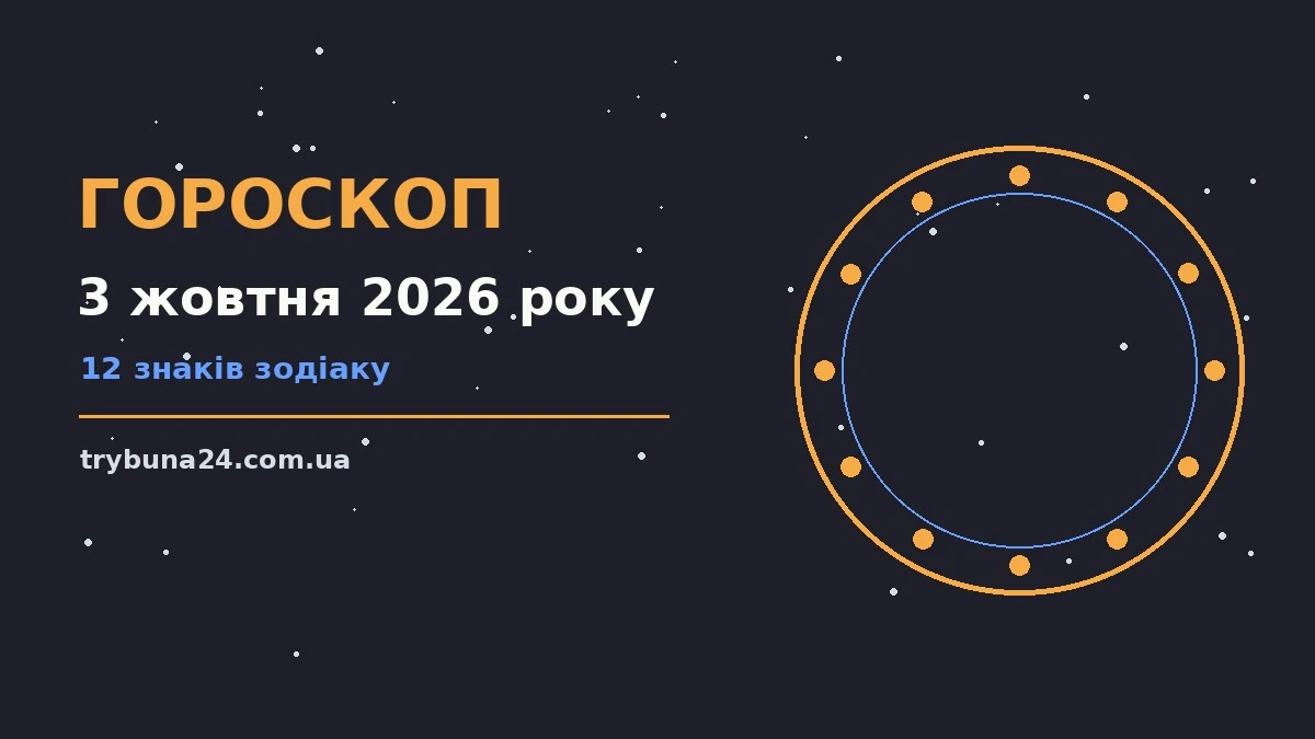 Гороскоп на 3 жовтня 2026 року: головні підказки дня про фінанси та особисте життя