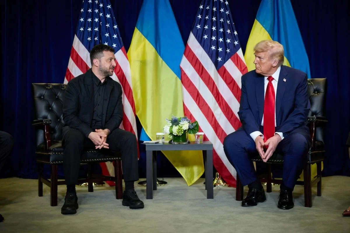 Володимир Зеленський під час виступу, фото з телеграм-каналу Президента України